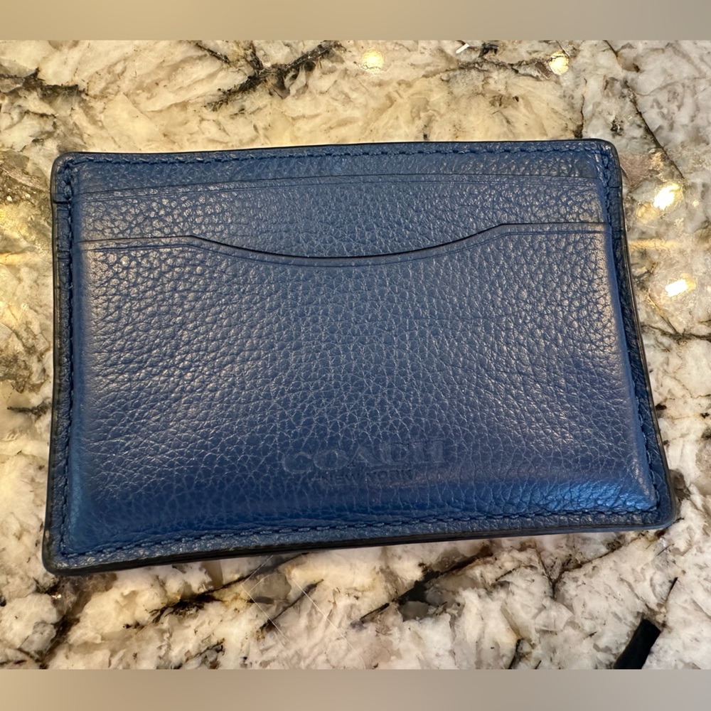 Coach Blue Card Case/Holder